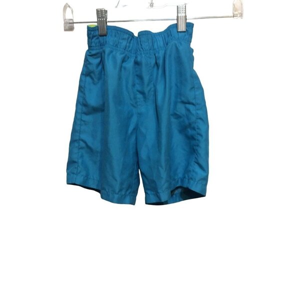 OP  Swim Trunks  Boys Size XS 4 to 5  Blue solid 100% Polyester  sku4 - Picture 1 of 4